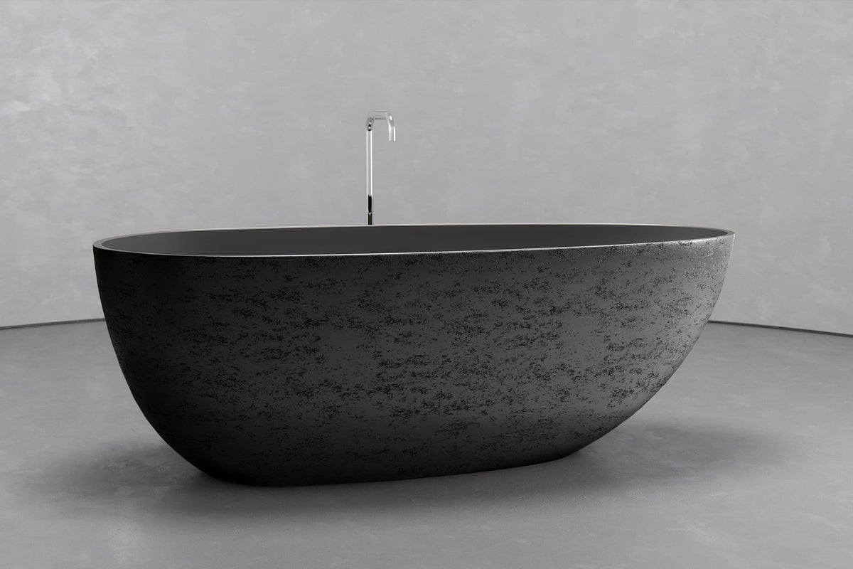 Textured Black Iron Bathtub III